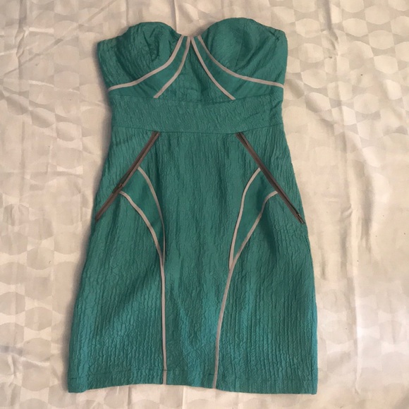 Hype Dresses & Skirts - Strapless Teal Dress